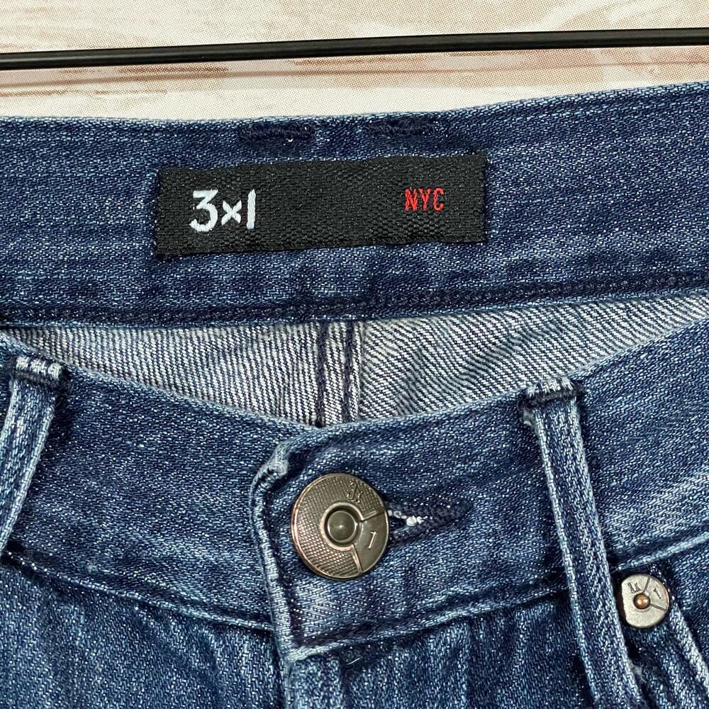 3X1 Men's M4 Selvedge Straight Jeans - Eclipse - 30 - Picture 9 of 15